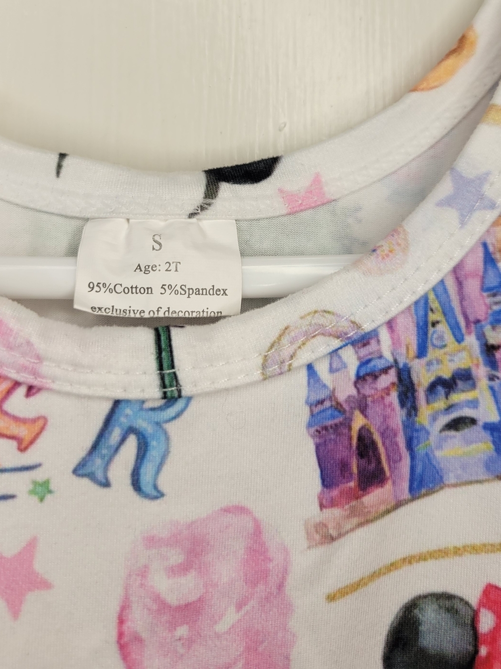 Boutique Disney Themed White Twirl Dress. - Picture 4 of 6